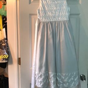 Size 12 first white dress. Perfect for the flower girl. Excellent condition.
